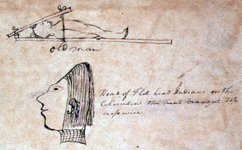 480x299 Coastal Indians Discovering Lewis Amp Clark - Chinook Sketch