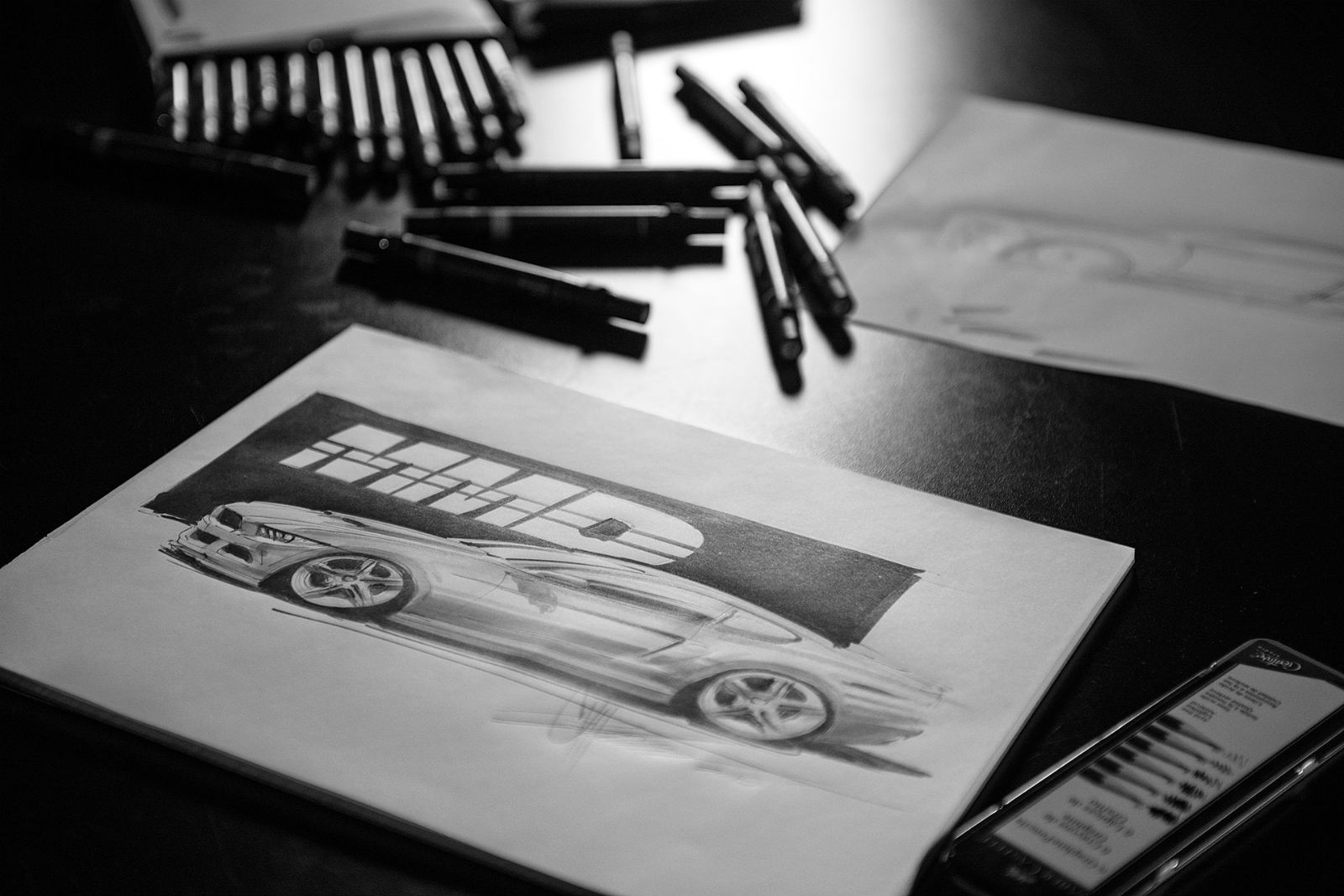 1600x1067 Mmd 2015 Mustang Gt Sketch - Chip Foose Mustang Sketch
