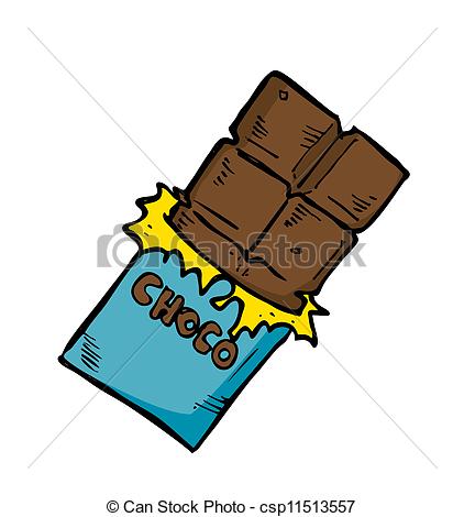 422x470 Chocolate Clipart Doodle - Chocolate Bar Sketch