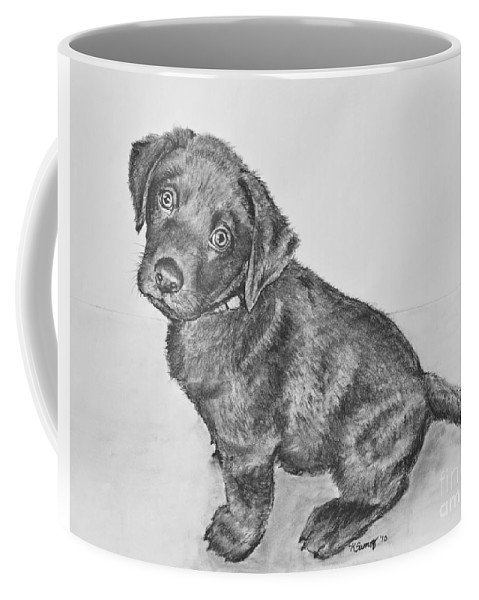 479x600 Chocolate Lab Puppy Artwork Coffee Mug For Sale By Kate Sumners - Chocolate Lab Sketch