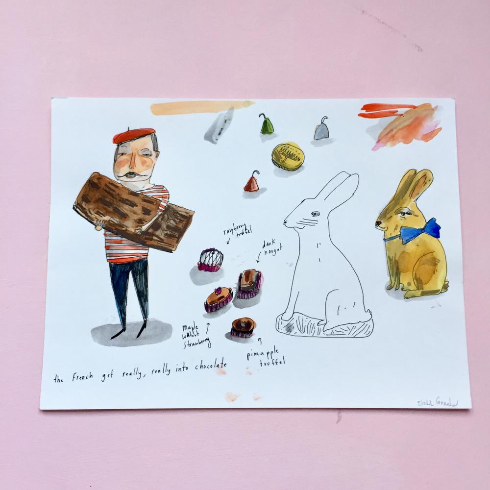 1000x1000 Chocolate Sketches Elizabeth Graeber - Chocolate Sketch