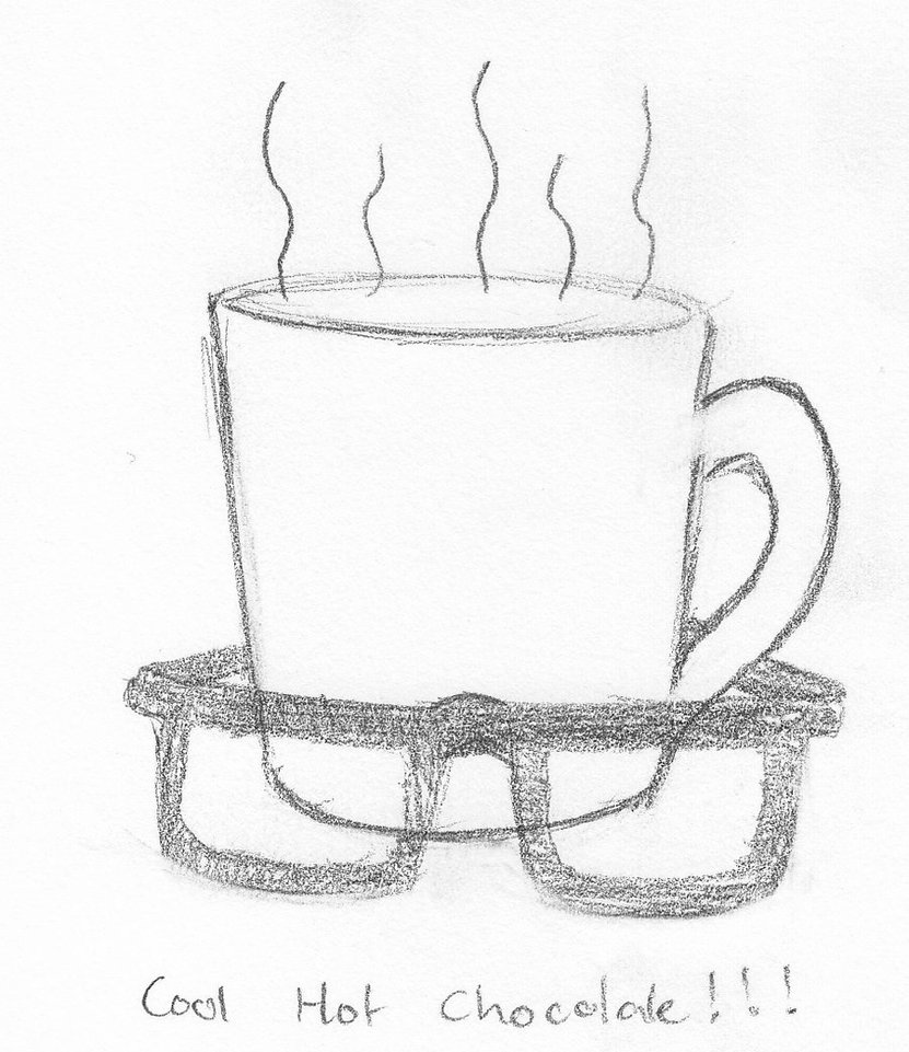 831x961 Cool Hot Chocolate Sketch By Babyunicornart - Chocolate Sketch