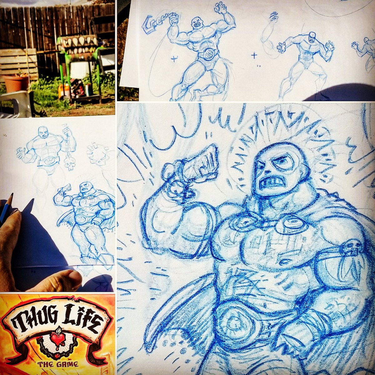 1200x1200 Thug Life Game On Twitter More Character Sketches. Luchacholo D - Cholo Sketches