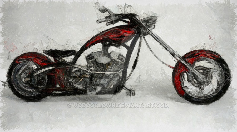 900x504 Chopper Sketch By Vodooclown - Chopper Sketch