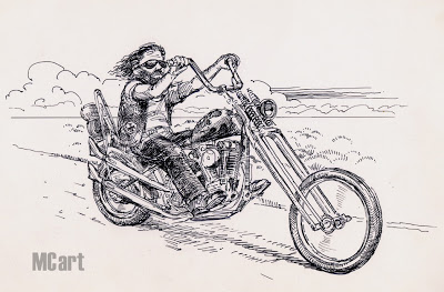 400x263 Mc Artmotorcycle Art Sutherland Brothers Chopper 1970 - Chopper Sketch
