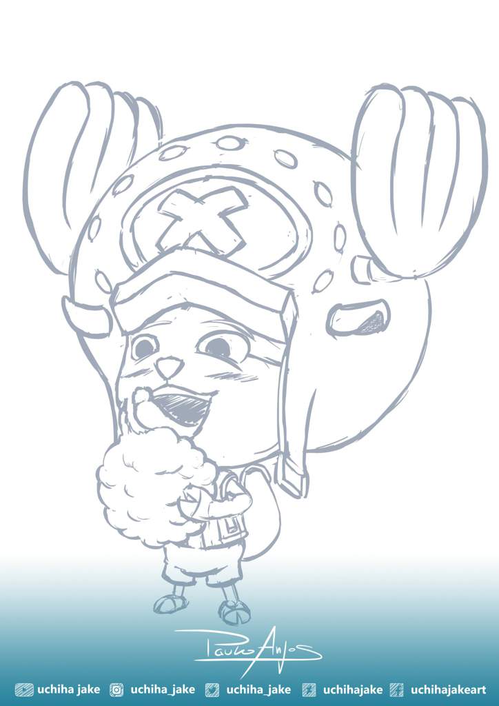 724x1024 Chopper Sketch One Piece Amino - Chopper Sketch