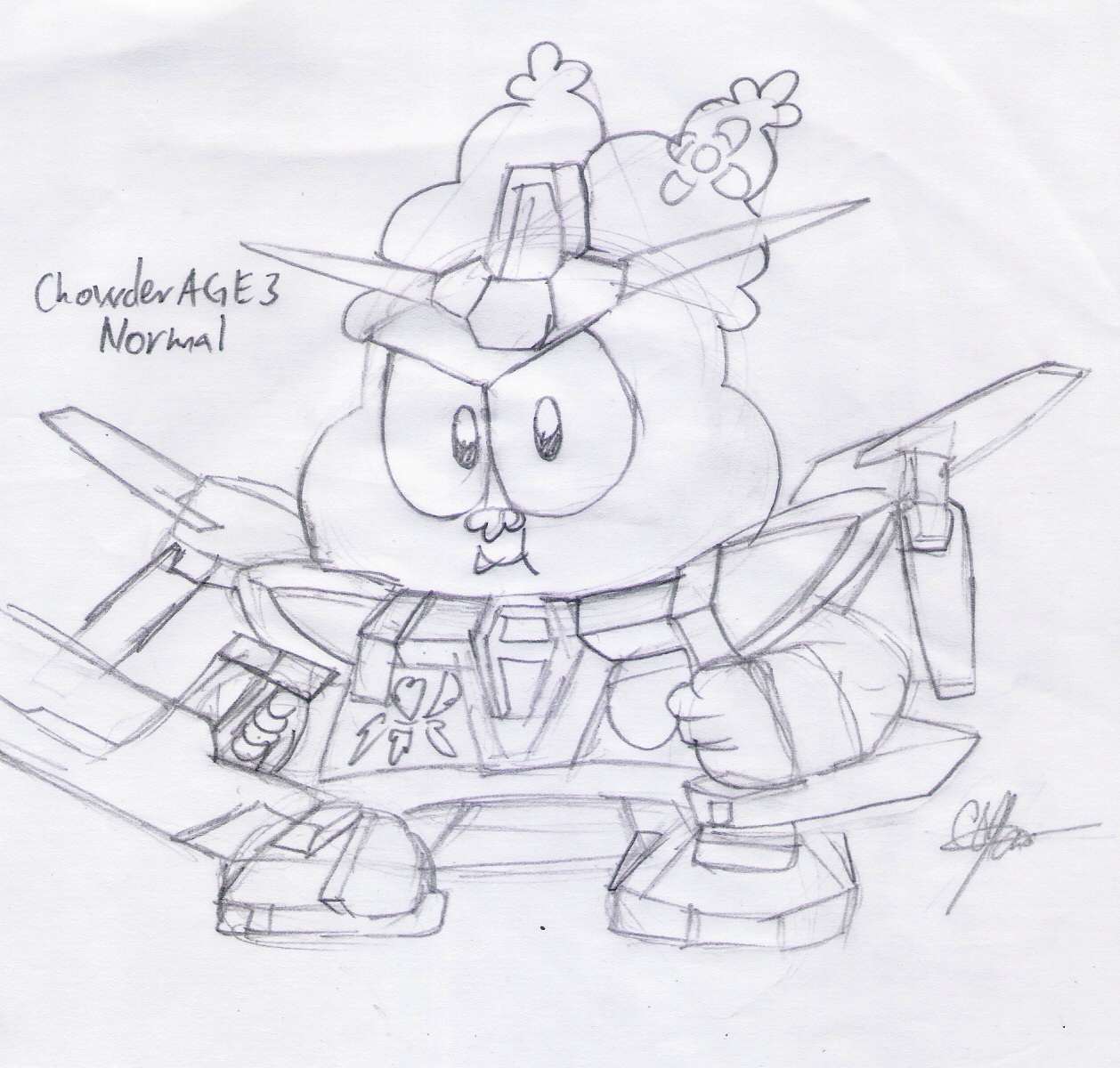 1258x1200 Image - Chowder Sketch