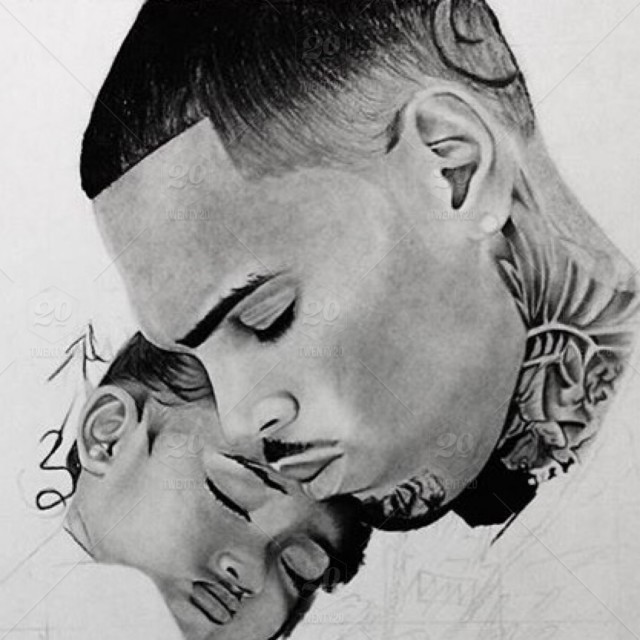 640x640 Pencil Drawing Of Chris Brown And Royalty Stock Photo 3f55c97f - Chris Brown Sketch