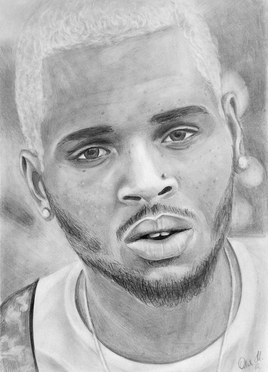 900x1246 Chris Brown - Chris Brown Sketch