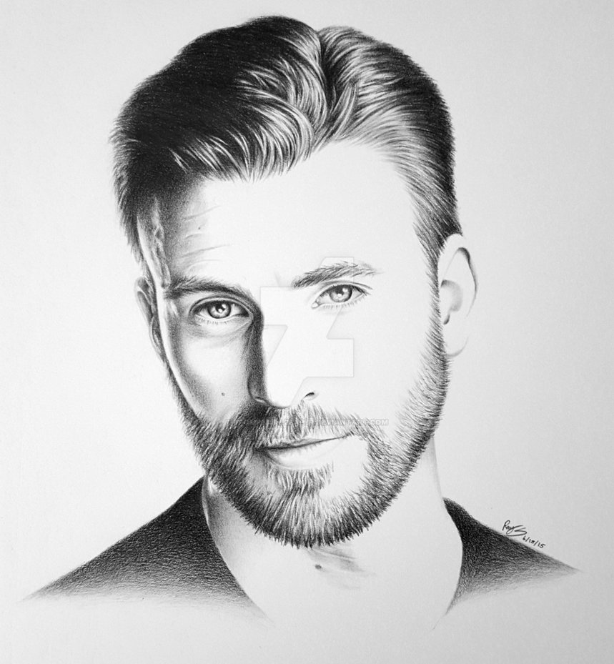 859x929 Chris Evans By Frompencil2paper - Chris Evans Sketch