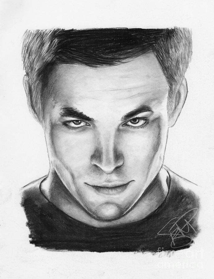 691x900 Chris Pine Drawing Beautiful Image Drawing Skill - Chris Sketch
