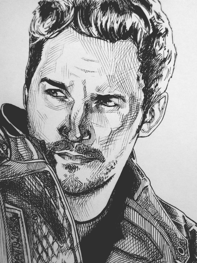 774x1032 Chris Pratt Drawing, Pencil, Sketch, Colorful, Realistic Art - Chris Sketch