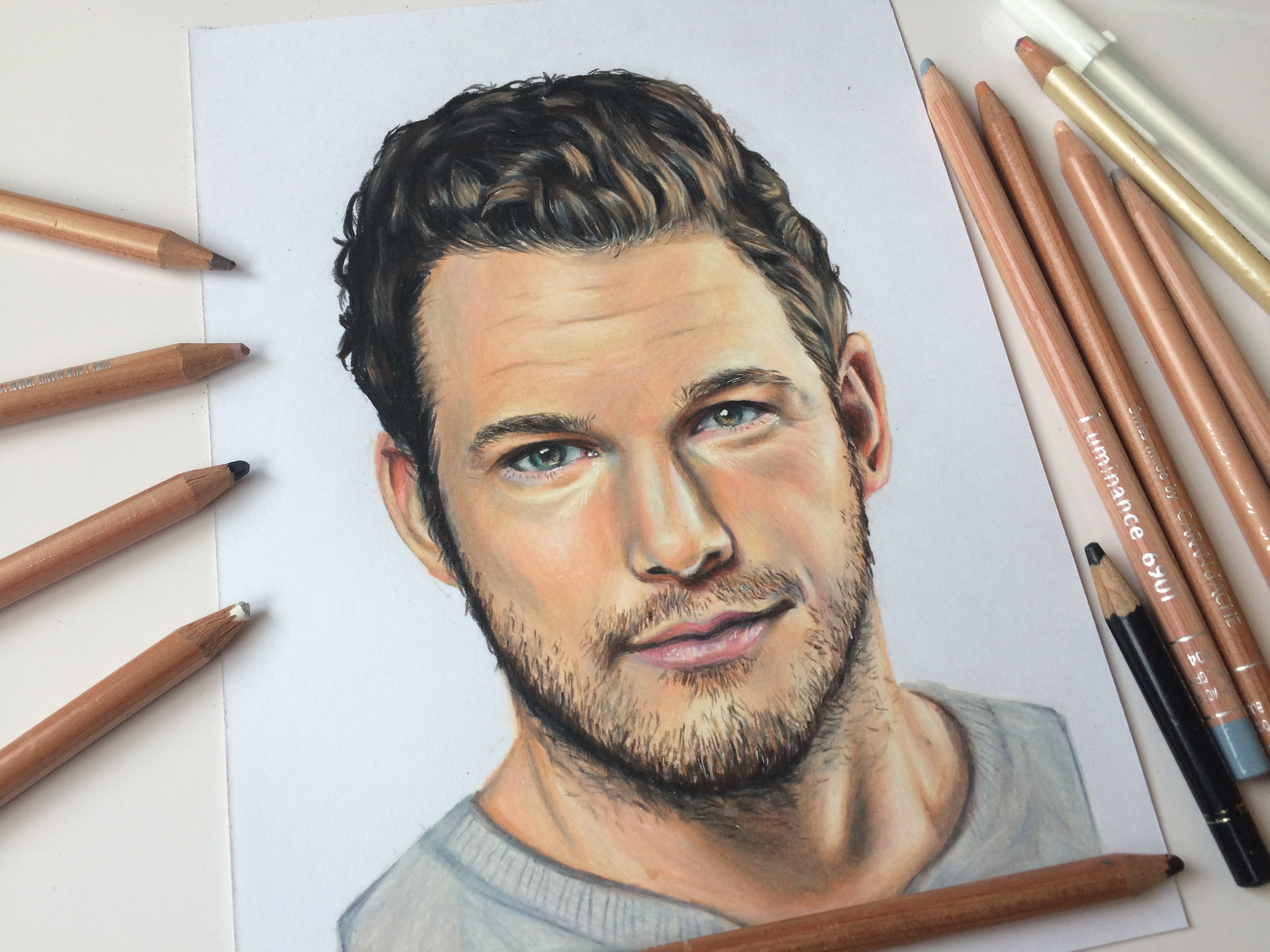 3264x2448 Drawing Chris Pratt - Chris Sketch