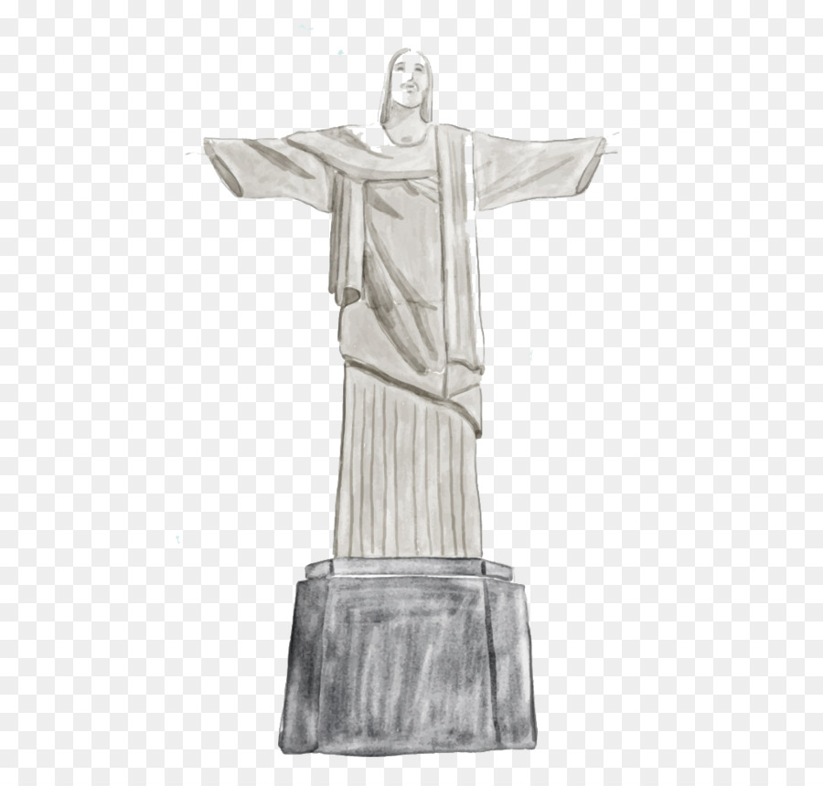 900x860 Christ The Redeemer Zumbi, Rio De Janeiro Euclidean Vector - Christ The Redeemer Sketch