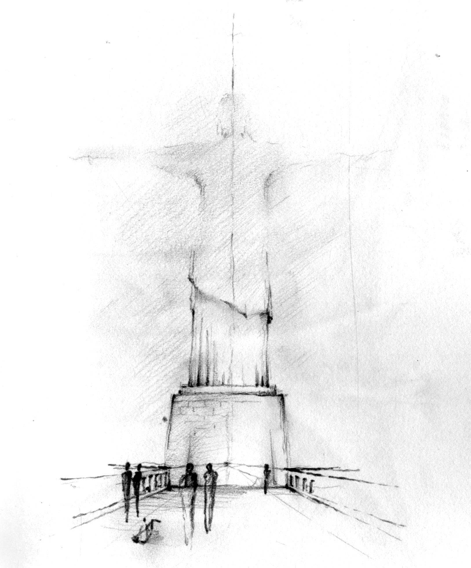 1626x1959 Religious Buildings Rio 2015 Culture And City - Christ The Redeemer Sketch