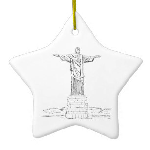 307x307 Christ The Redeemer Ornaments Amp Keepsake Ornaments Zazzle - Christ The Redeemer Sketch