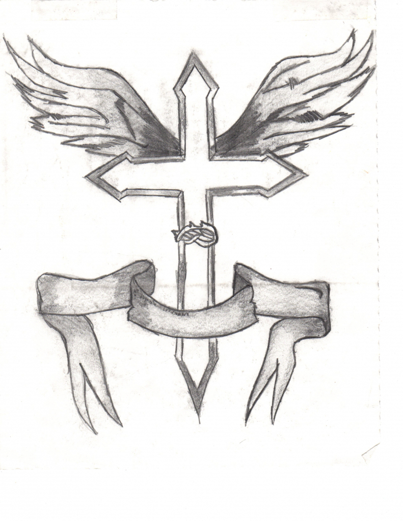 Christian Cross Sketch at Explore collection of