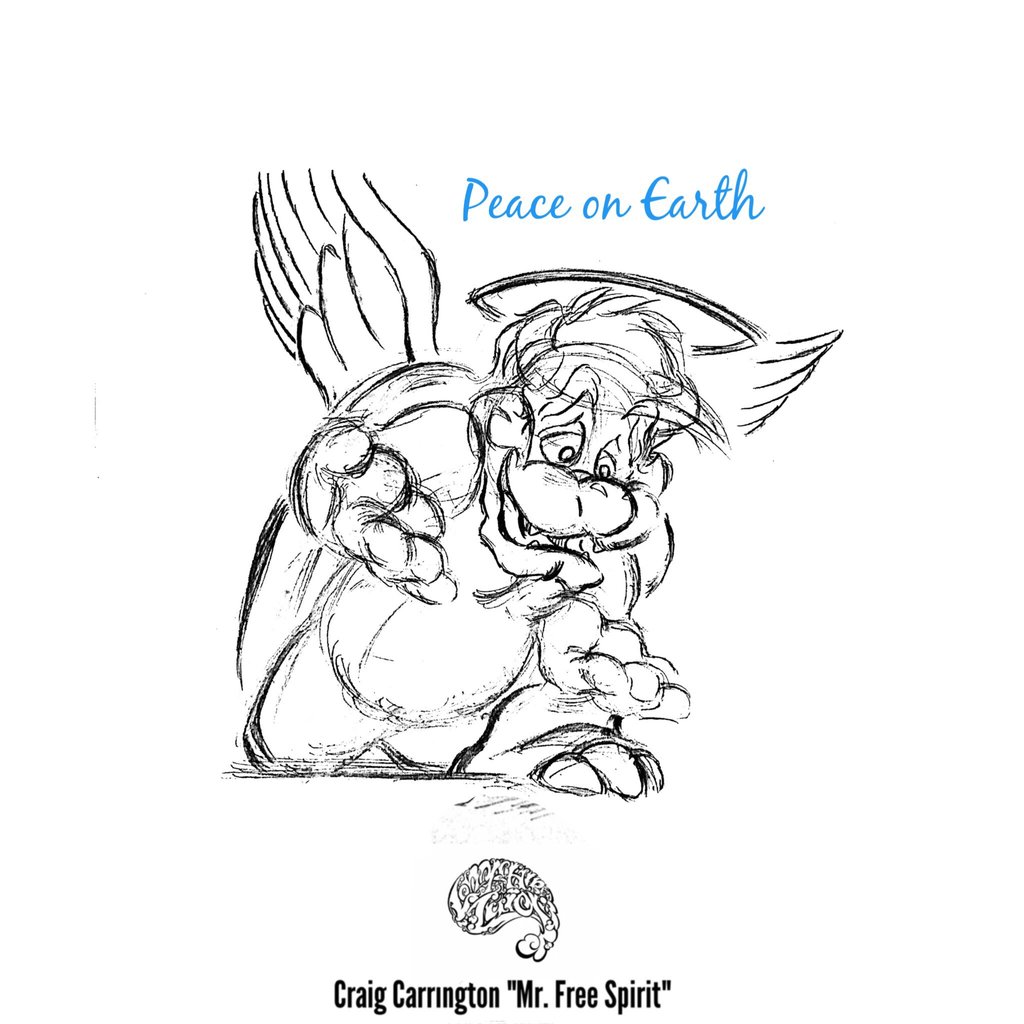 1024x1024 Bowser The Christmas Angel T Shirtposter Design By Mr Free Spirit - Christmas Angel Sketch