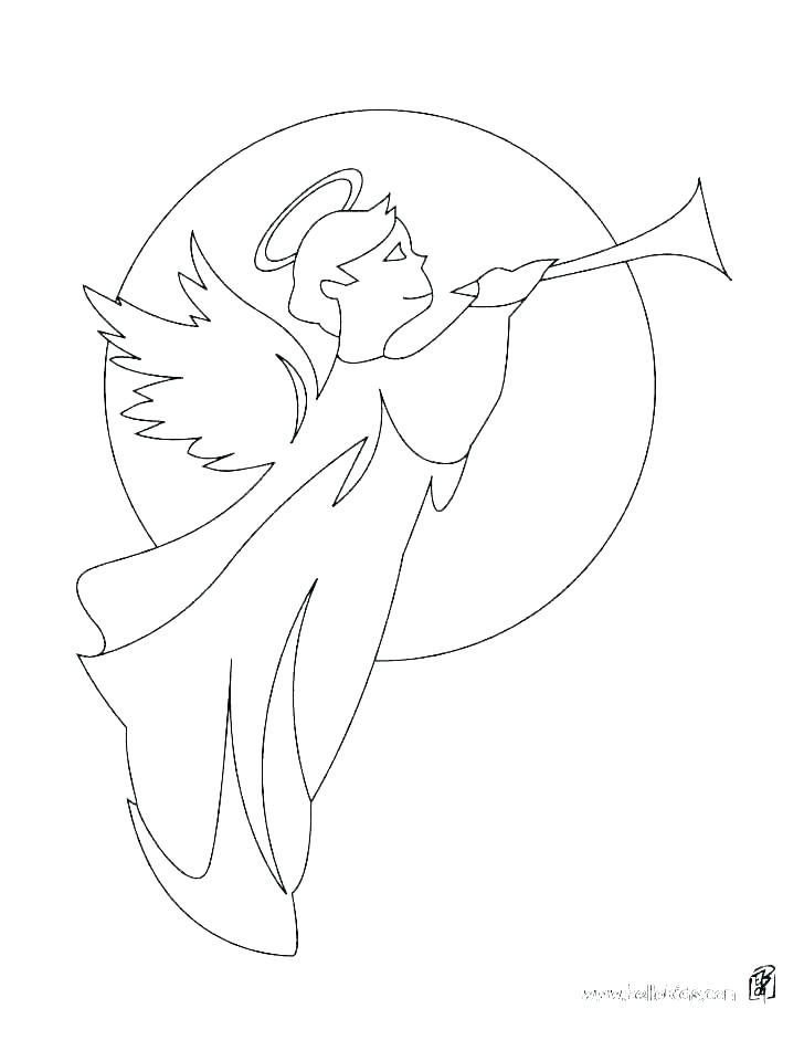 728x941 Christmas Angel Coloring Child Anime Pictures - Christmas Angel Sketch