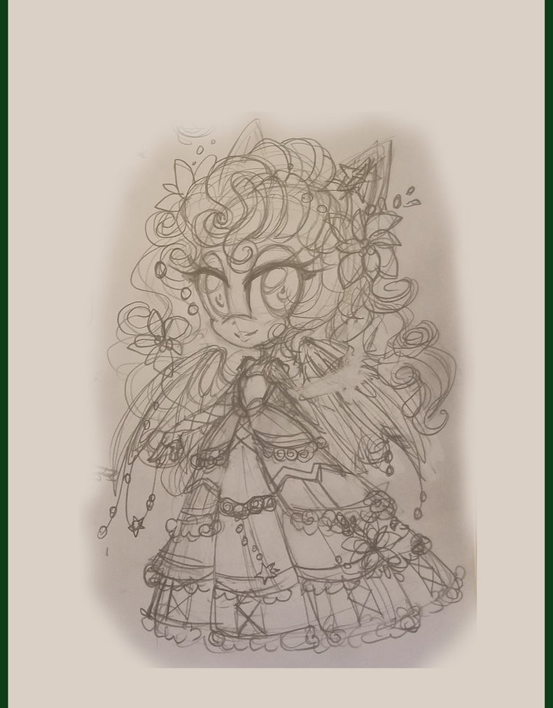 790x1011 Sketch - Christmas Angel Sketch
