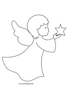 236x322 Christmas Drawings - Christmas Angel Sketch