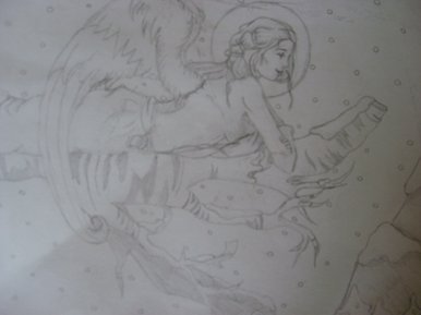 386x289 Bbc - Christmas Angel Sketch