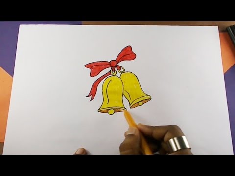 480x360 How Draw A Christmas Bell - Christmas Bell Sketch