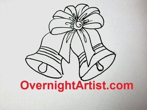 480x360 How To Draw Christmas Stuff - Christmas Bell Sketch