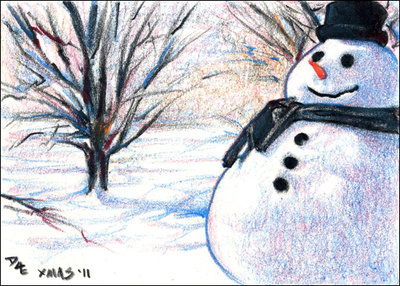 400x286 Christmas Card Sketches Frosty By Robd4e - Christmas Card Sketches