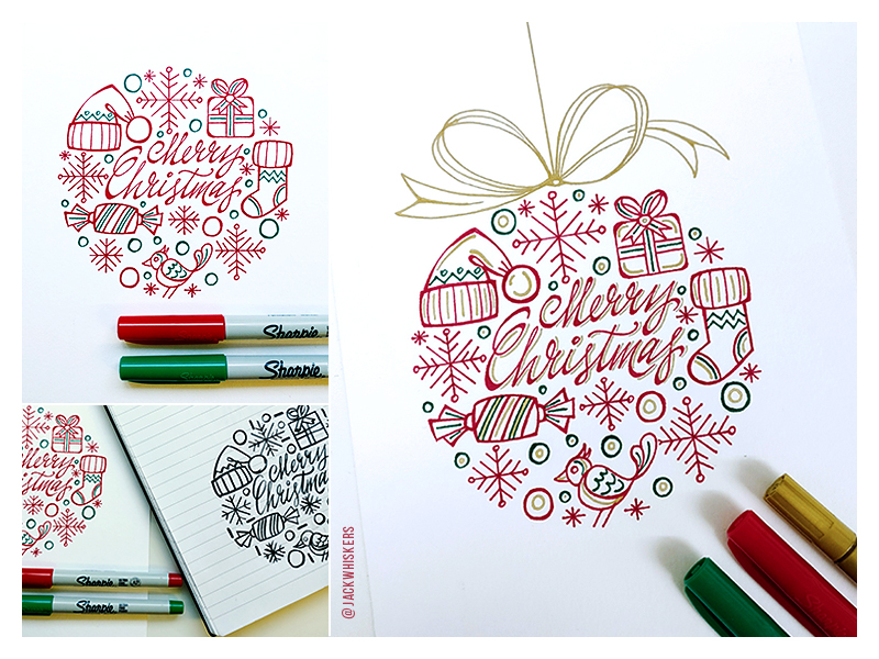 Christmas Card Sketches 