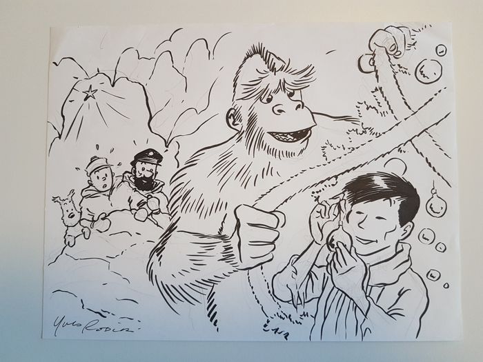 700x525 Rodier, Yves - Christmas Card Sketches