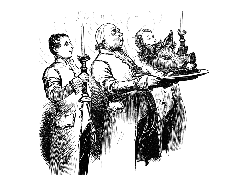 800x600 Christmas Menu The Tunnel House Inn - Christmas Dinner Sketch