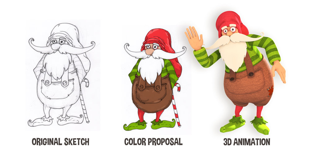 1000x491 Mall Showcase Entertainment Amp Visual Arts - Christmas Elf Sketch