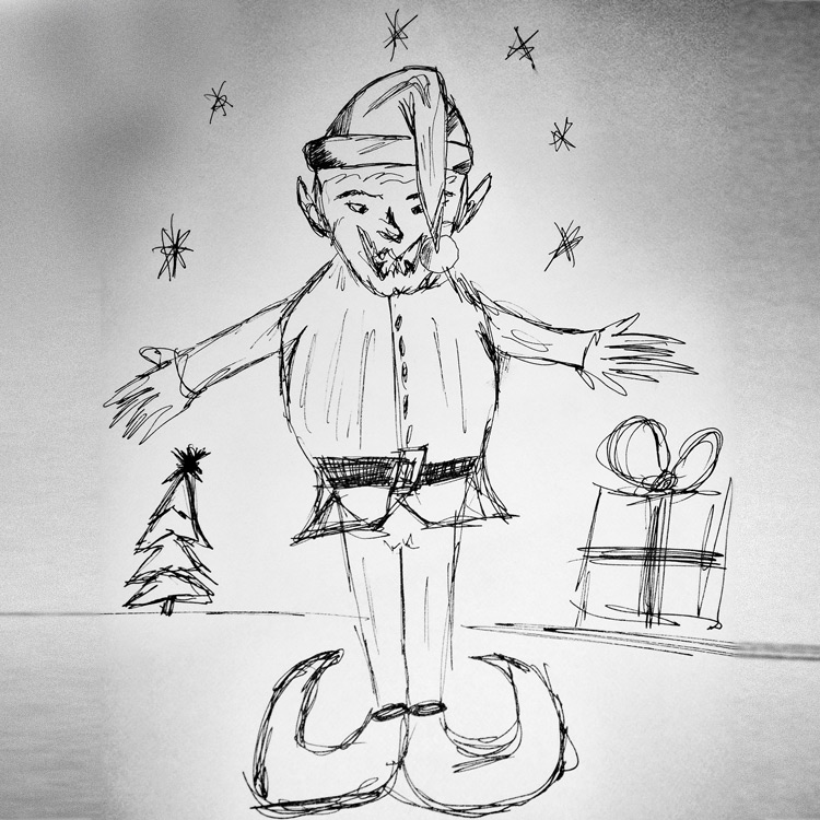 750x750 Mythical Beast Wars The Christmas Elf Entry - Christmas Elf Sketch