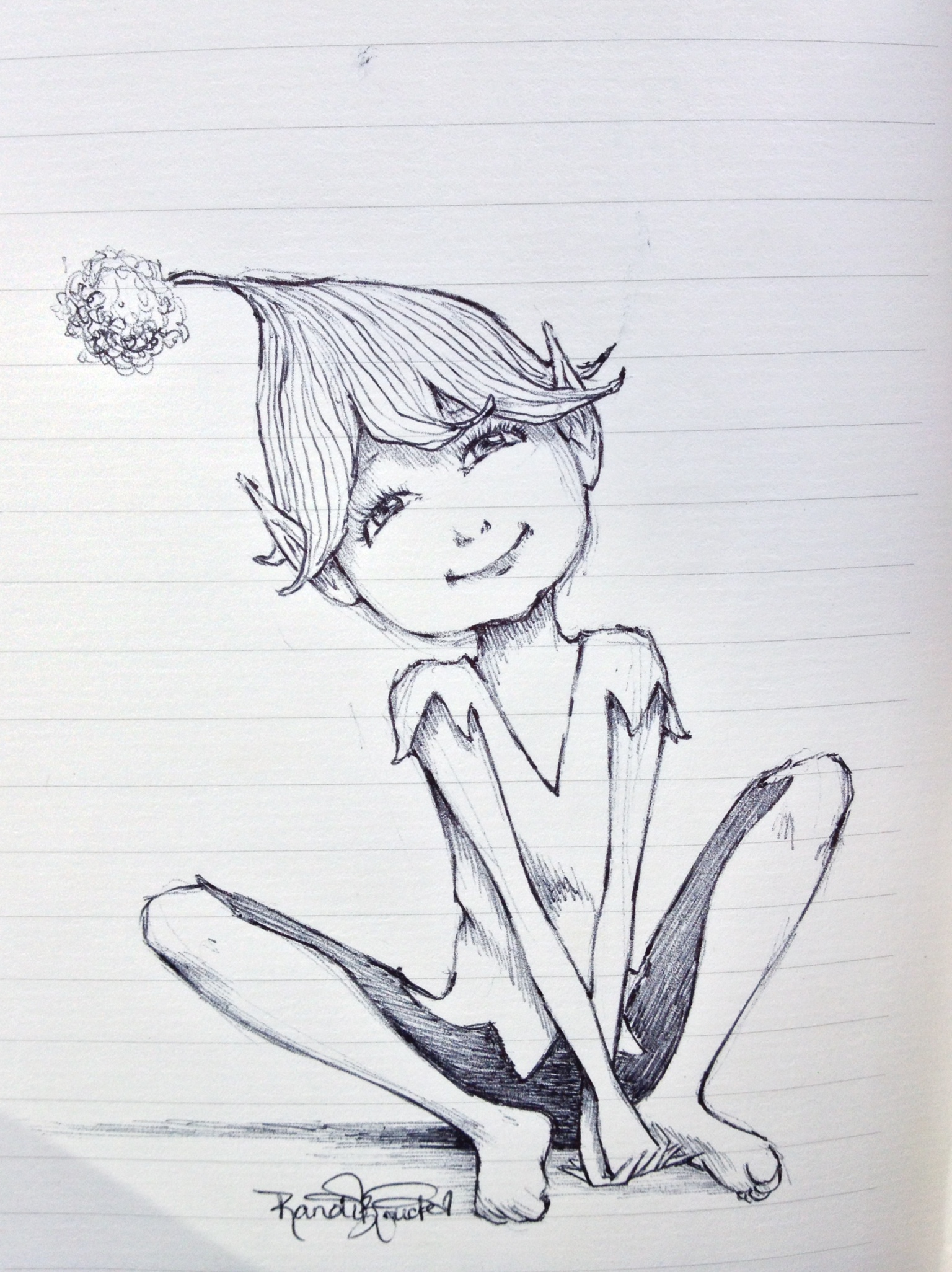 1536x2052 Christmas Elf On Summer Vacation (Or I Am Really, Really, Really - Christmas Elf Sketch