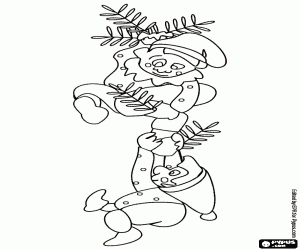 300x250 Christmas Elves Coloring Pages Printable Games - Christmas Elf Sketch