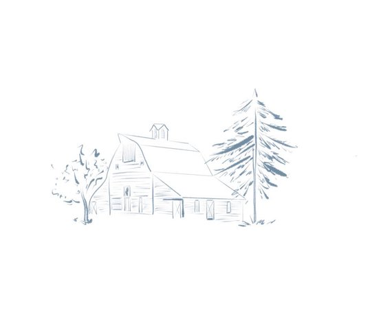 570x471 Custom House Sketch Gift For Her Christmas Gift Home Gift Etsy - Christmas Gift Sketch