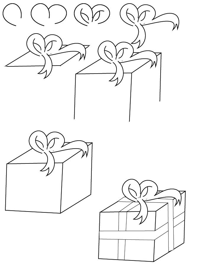 700x900 Drawing Christmas Gift Doodles Christmas Pictures - Christmas Gift Sketch