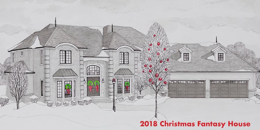 900x450 Ronald Mcdonald House Charities - Christmas House Sketch