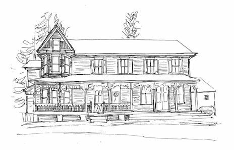 464x297 37th Annual Gwhs Christmas House Tour The Filbert - Christmas House Sketch