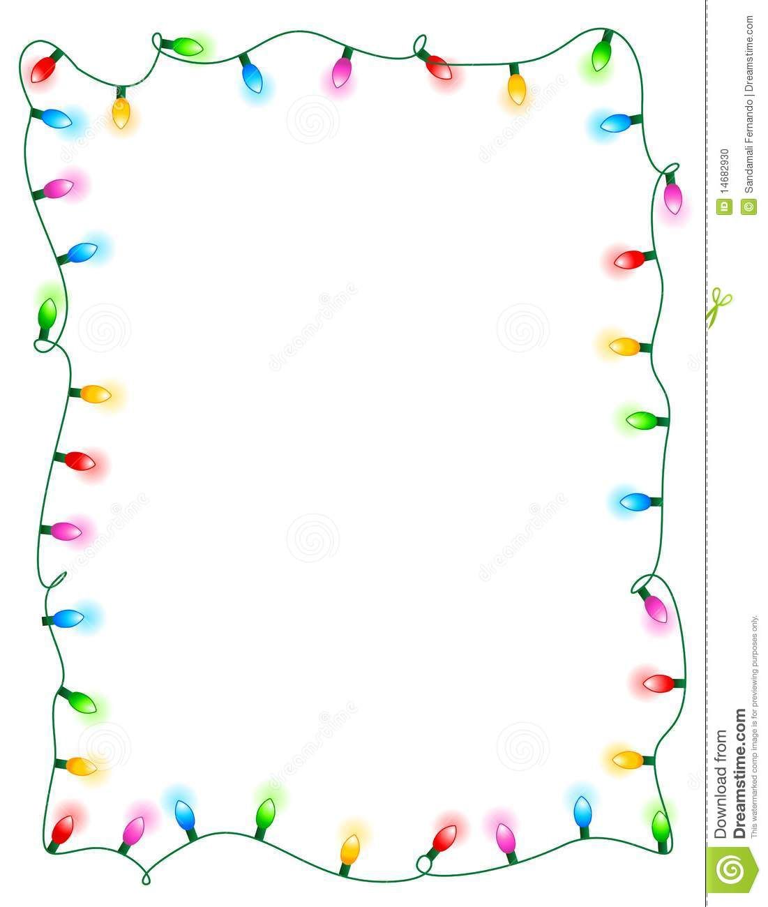 1101x1300 Pictures Christmas Lights Clip Art Border, - Christmas Light Sketch