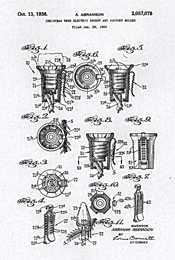 600x891 Patents - Christmas Light Sketch