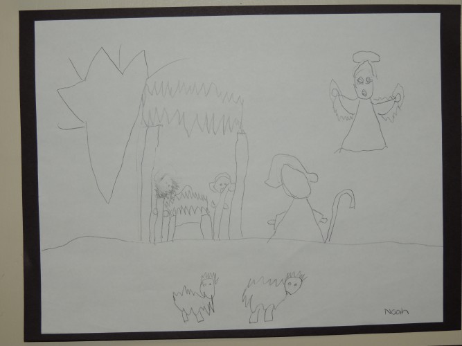 667x500 Christmas Nativity Scenes - Christmas Nativity Sketches