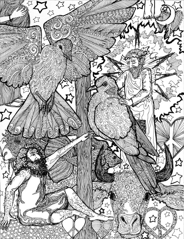 619x800 Liturgical Sketches - Christmas Nativity Sketches