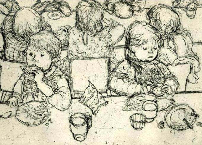 682x490 The Christmas Party - Christmas Party Sketch