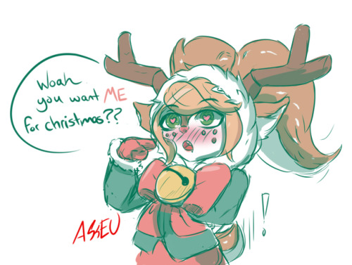 500x377 Quick Side Sketch To Take A Break From The Actual Christmas - Christmas Present Sketch