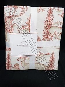 225x300 Pottery Barn Christmas Holiday Reindeer Winter Sketch Scene Bed - Christmas Scene Sketch