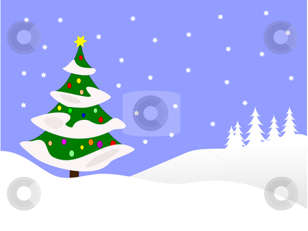 450x337 Christmas Scene Clipart - Christmas Scene Sketch