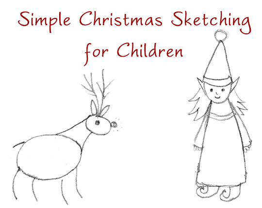 540x430 Christmas Sketches Forest Fairy Crafts - Christmas Sketch Ideas
