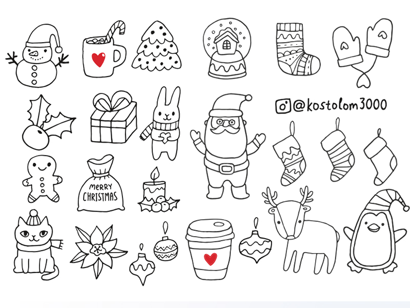 800x600 Christmas Sketches Sketch Freebie - Christmas Sketches